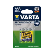 VARTA HR03 AAA Recharge Accu Power 800 mAh polnilne baterije 4 kos zelene