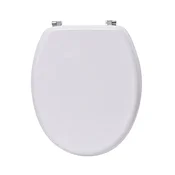 TENDANCE WC daska s okovima od nehrdajuceg celika 37,5x46 cm MDF bijela