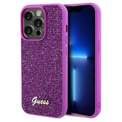 shumee Ovitek Guess Disco Metal Script - iPhone 14 Pro (fuksija)