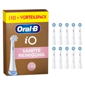 Oral-B zamjenske cetkice iO u pakiranju od 10 komada bijele boje, nježno cisteci
