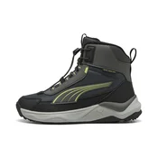PUMA Evolve 2.0 Boot Youth, Shoes, Shadow Gray/Sunny Lime/Black, 36