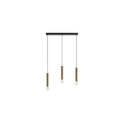 Leuchten Direkt 15618-60 - Luster na sajli BRUNA 3xE27/60W/230V mesing