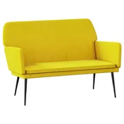 Vidaxl Klop rumena 108x79x79 cm žamet
