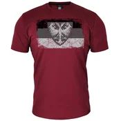 011Shop Muška majica kratkih rukava Zastava Grb Nemanjica, Bordo