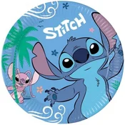 Lilo i Stitch: Stitch i Angel papirnate tanjure s uzorkom, 23 cm - 8 komada