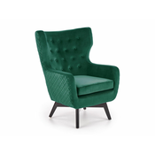 Fotelja Houston 836 Zelena, 103x75x83cm, Tkanina, GambeNoge: Drvene