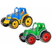 Traktor 24x16cm iz plastike s prostim tekom 2 barvi 12m+
