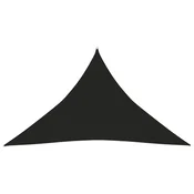 shumee vidaXL Senčno jadro, 160 g/m2, črno, 5x5x6 m, HDPE
