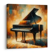 Slika koncertni klavir v toplini - 40x40