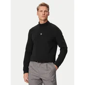 HUGO Majica z dolgimi rokavi Derytur 50567967 Črna Regular Fit