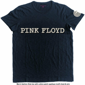 Pink Floyd Unisex Fashion majica Logo & Prism (Applique Motifs) S