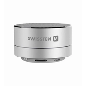 Swissten Bluetooth zvucnik 3W i-metal silver