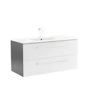 Vario Clam 100 spodnja omarica z umivalnikom antracitno bela