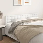 Uzglavlja bijela 180x5x78/88 cm od umjetne kože