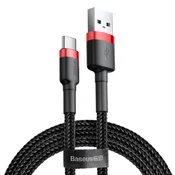 Polnilni in podatkovni USB-A v USB-C kabel Baseus Cafule CATKLF-A91 - 3A - 0.5m - red