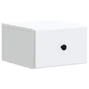 vidaXL Stenski nočni omarici Bela 34,5 x 33 x 20 cm Inženirski les