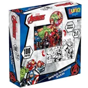 Luna: Maščevalci 2 v 1 100-delni pobarvanka puzzle