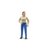 Bruder figurica žena bijela koža - plave hlače