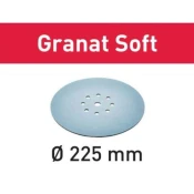 Brusni list Granat Soft STF D225 P180 GR S/25 kos
