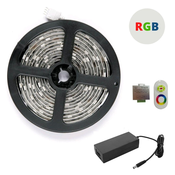 Set RGB LED trak 7,2W/m IP20 + napajalnik 60W + RGB touch kontroler
