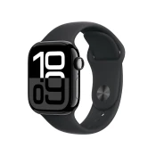 Apple Watch Series 10 GPS + Cellular 42mm Jet Black Aluminium Case with Black sportska narukvica - M/L