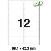 ETIKETE ILK  99,1X42,3MM ODLJEPLJIVE PK25L ZWECKFORM L4743REV-25