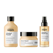 LOréal Professionnel Absolut Repair Professional Shampoo set: šampon 300 ml + maska za lase 250 ml + olje za lase 90 ml za ženske