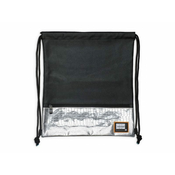 Head HEAD Black Silver Luxury Leatherette Back Pouch/Back Bag, HD-354, 507019018