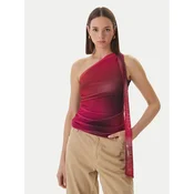 Desigual Bluza Bratislava 26SWTK31 Rdeča Slim Fit