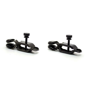 ŠTIPALJKE ZA BRADAVICE Latetobed BDSM Line Adjustable - crne, metalne, podesive