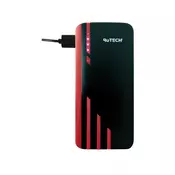 ROTECH Power Bank - 54006 - 6000 mAh, 1 x Micro USB, 2 x USB, Crna/Crvena