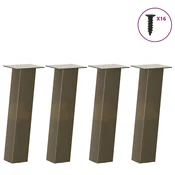 Noge za klub stolic 4 kom. Prirodni celik 42 cm Celik