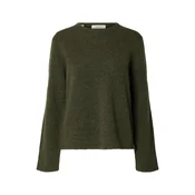 SELECTED Pulover SLWLULU temno zelena
