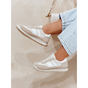 Sportowe sneakersy damskie RAVIOS beżowe Dstreet