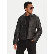 G-Star Raw Usnjena jakna D26931-E082 Siva Regular Fit