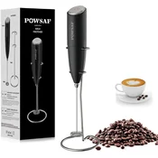POWSAF Električni penilnik mleka s stojalom, USB, 13000 U/min