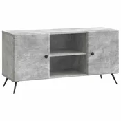 Vidaxl TV omarica Betonsko siva 102 x 34,5 x 50 cm Inženirski les