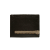 Mens wallet of brown color made of genuine leather