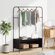 Stalak za odjecu Crna 100 x 44 x 160 cm Konstruirano drvo