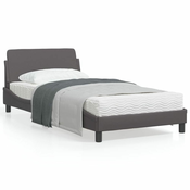 Okvir za krevet Dover sivi 100x200 cm od umjetne kože