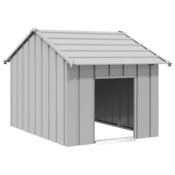 Kucica za pse s krovom 83x130x85 cm pocincani celik