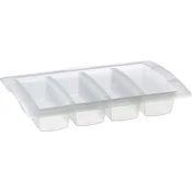 ARAVEN Gastronorm posoda s pokrovom GN 1/1, PP, globina: 100 mm, prostornina: 8 L, 4 predelki