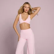 MP ženske Tempo športni nedrček s prepletom spredaj - blush - XXL