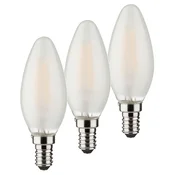 Müller-Licht Müller Licht LED sveča, komplet 3 E14 4 W 2.700 K mat
