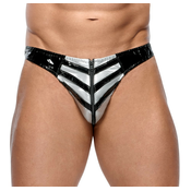 Black Level 2 Tone Vinyl Thong 2890534 S