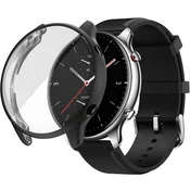 GS Ovitek 2 v 1 z zaščitnim ovitko za zaslon za Amazfit GTR 2, črn