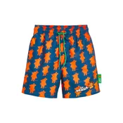 PLAYSHOES Kratke kopalne hlače Pirat marine/oranžna