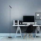 LED-stoječa svetilka PURE Tutua, senzorski dimmer, črna - Dnevna soba/jedilnica - Sodobni - črna, bela - Kovina