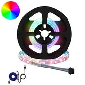 Vidaxl LED trak 2 szt. Črna in prozorna 400 mm Baker in plastika