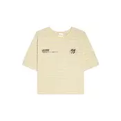 Bershka Majica  nebeško modra / med / črna